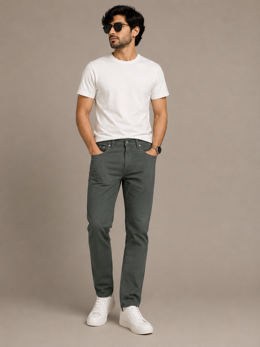 Levi's Original Men's Slim Fit Cotton Chino Pants – Charcoal Grey